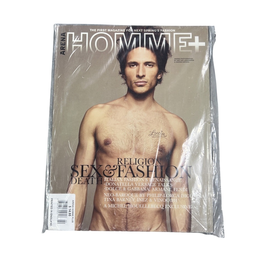 Vintage Arena Homme+ Magazine Andres Religion Sex Fashion Italian Mens Luxury UK